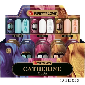 PRETTY LOVE - OLGA PACK 15 VERSCHIEDENE MÃNNLICHE MASTRUBATOREN